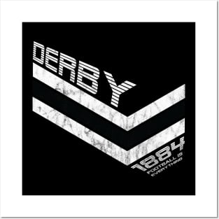 Football Is Everything - Derby County FC 80s Retro Posters and Art